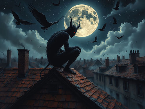 Черт на крыше