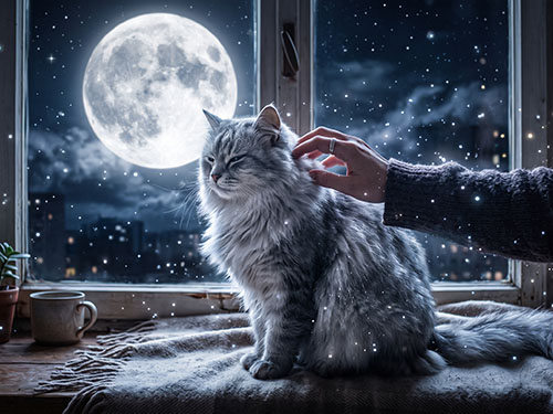 Гладить кошку