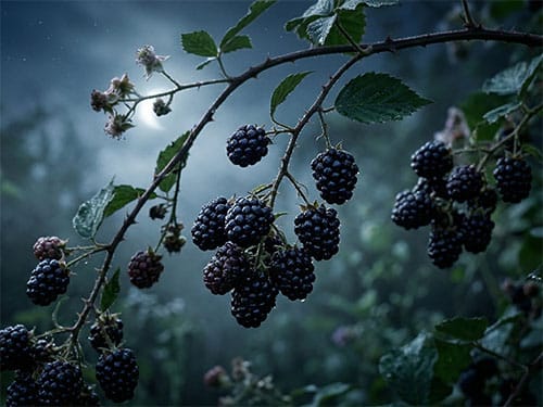 Спелая ежевика