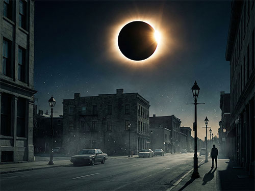 Наблюдать за солнечным затмением