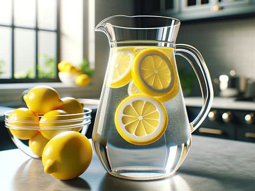Кувшин воды с лимоном