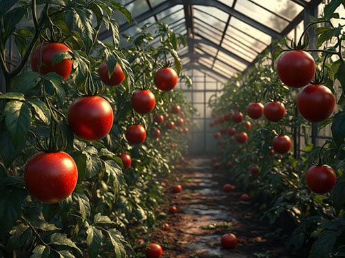 Помидоры на кустах