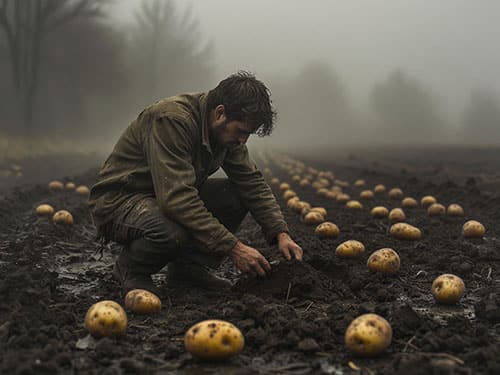 Копать и собирать картошку