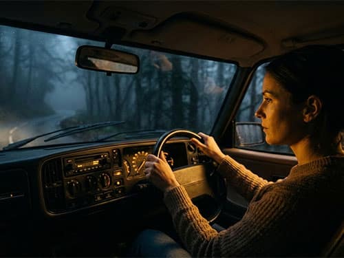 Ехать на машине женщине