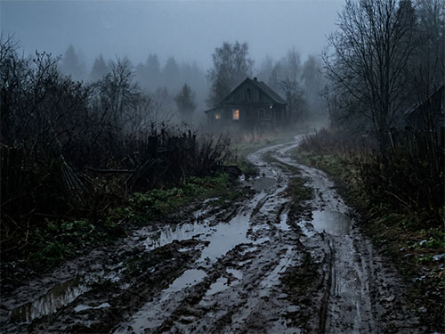 Грязь на дороге