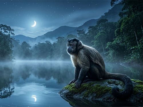 Обезьяна у воды