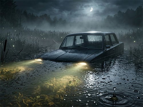 Утопить машину
