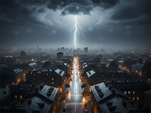 Гроза над городом