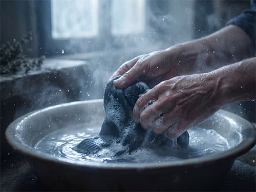 Стирать носки руками