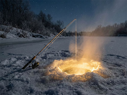 Удочка у лунки