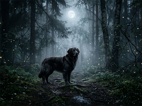 Черная собака