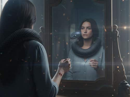 Укус змеи в руку