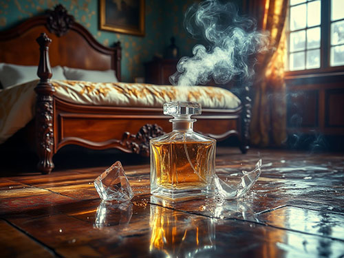 Разбить духи в доме