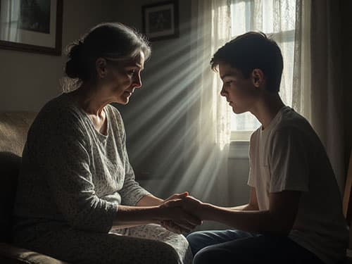 Ухаживать за больной мамой