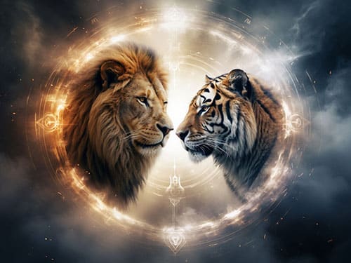 Лев и тигр