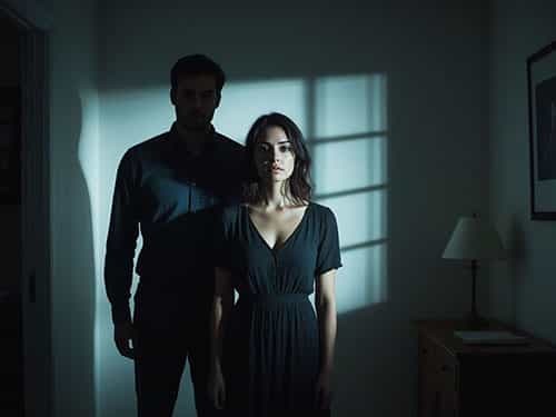 Мужчина за спиной