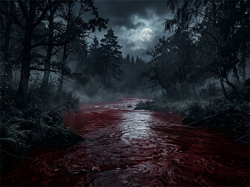 Вода с кровью