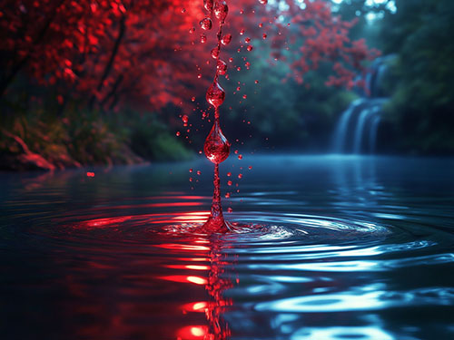 Вода с кровью