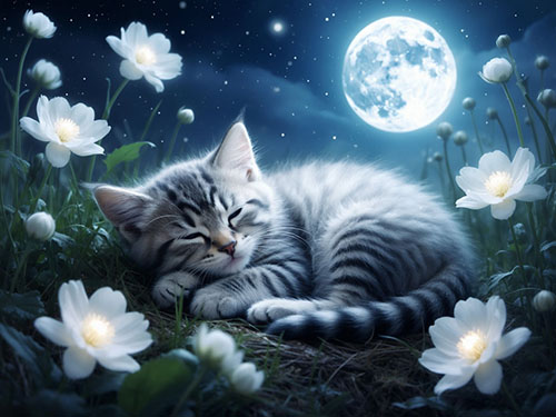 Больной котенок