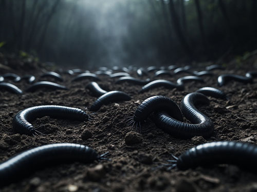 Черные черви