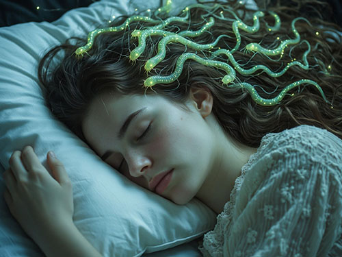 Черви в волосах