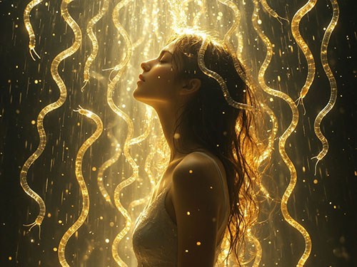 Черви в волосах у другого человека