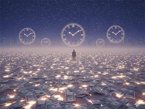 Много бумажных денег