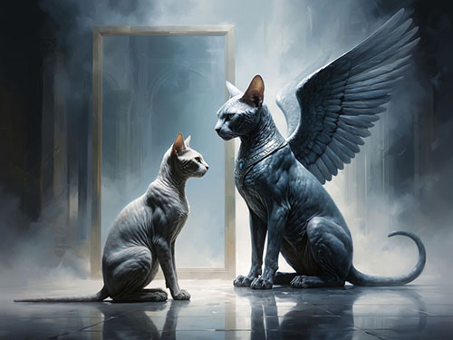 Лысая кошка сфинкс