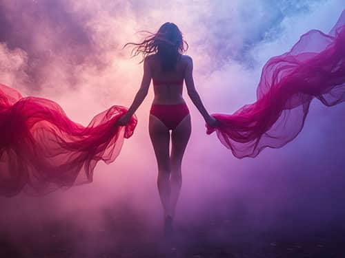 Женские красные трусы