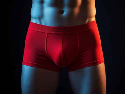 Мужские красные трусы