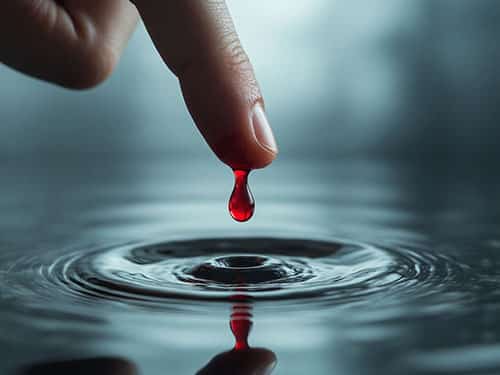 Кровь из пальца