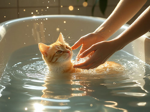 Мыть кошку