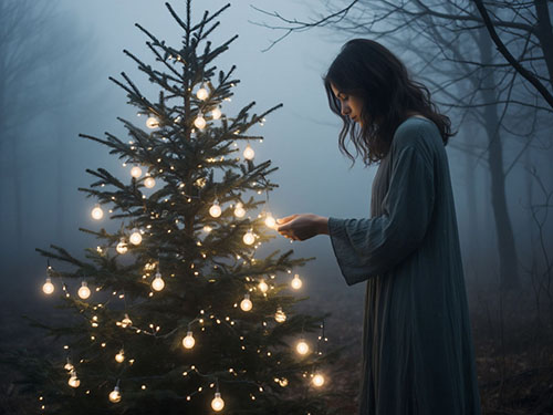 Наряжать елку в одиночестве