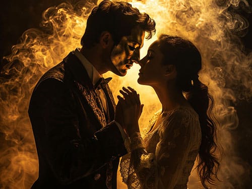 Поцелуй с актером