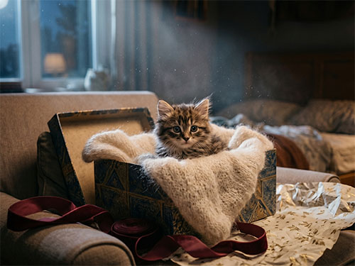 Подарили котенка