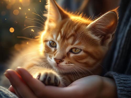 Подарили котенка