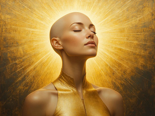 Лысая девушка