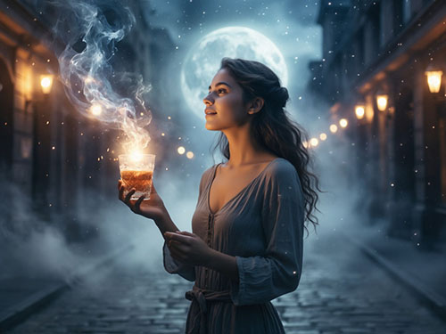 Пьяная женщина