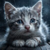 Раненый котенок