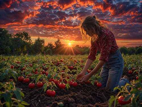 Сажать помидоры на огороде