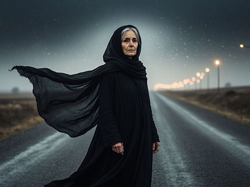 Незнакомая старая женщина