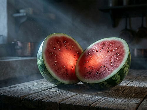 Спелый арбуз