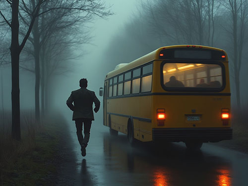 Бежать за автобусом