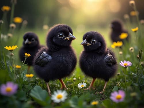 Черные цыплята