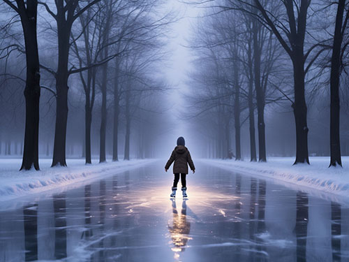 Кататься на льду ребенку
