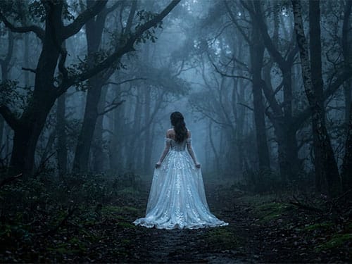 Белоснежное свадебное платье