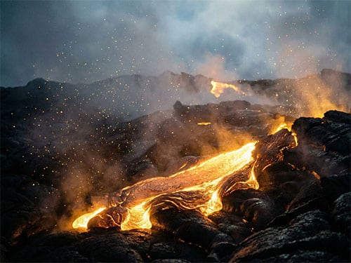Раскаленная лава