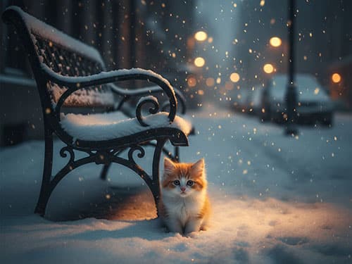 Найти котенка на улице