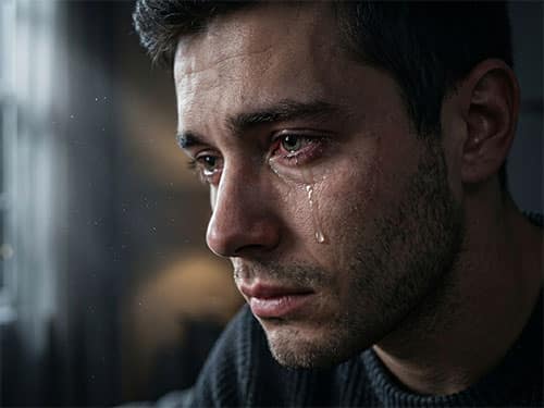 Плачущий бывший парень