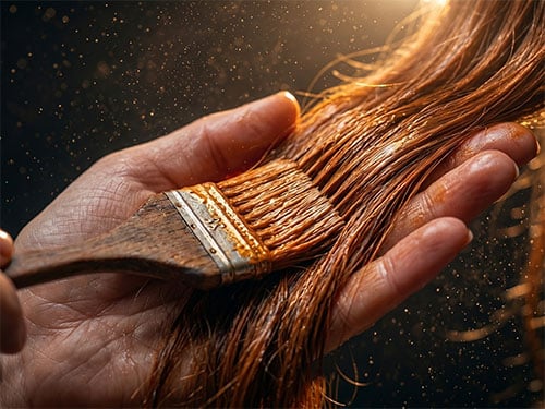 Покрасить волосы в рыжий цвет